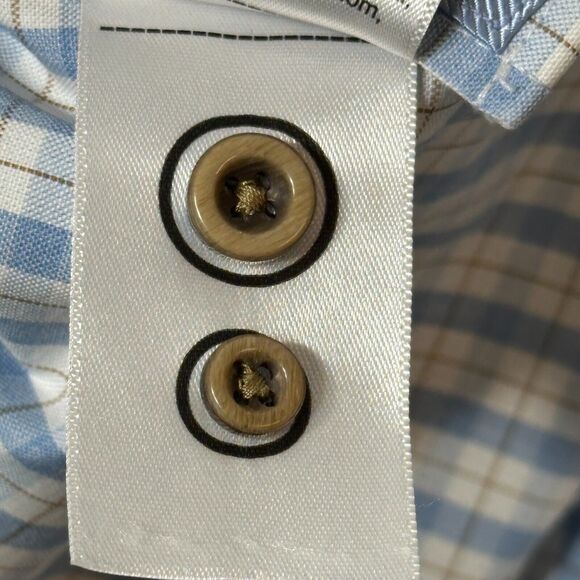 Untuckit Shirt Men's XXXL Check/Plaid Button Up Roodeberg Wrinkle Free Cotton - Picture 9 of 13